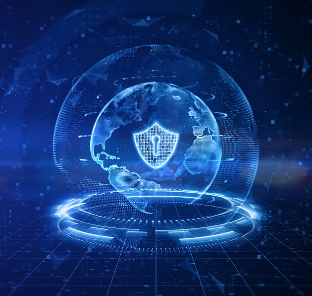 Digital Circuit Board with Dollar Sign